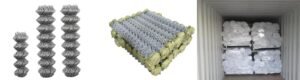 Packages of Galvanized Chain Wire Fencing