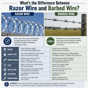 whats the difference between razor wire and barbed wire